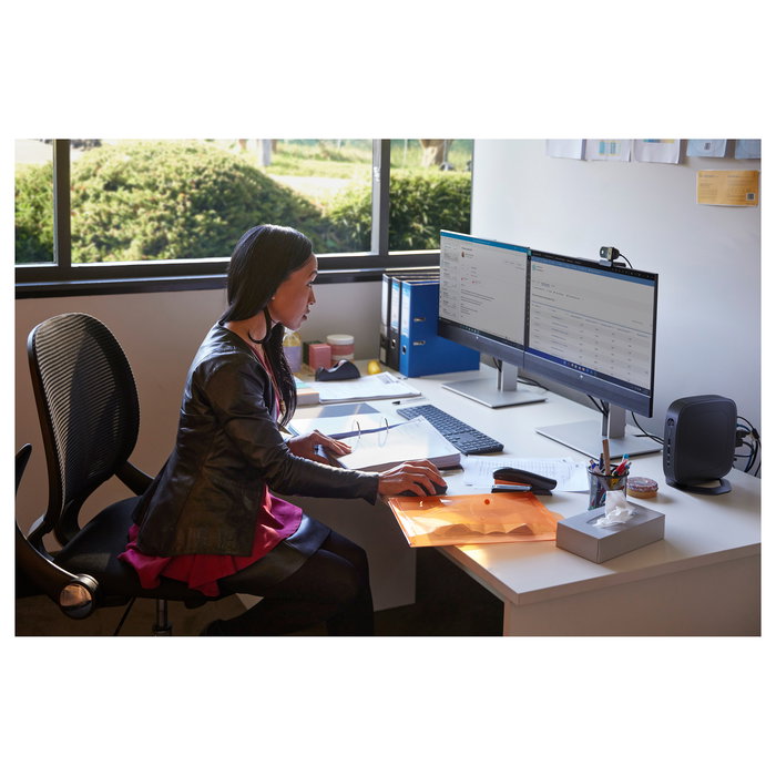 HP Pro t550 Thin Client ThinPro Intel Celeron J6412 Quad-Core 2.6 GHz 8 GB DDR4 RAM 32 GB eMMC Flash 2x DisplayPort, USB 3.2, Incluye Teclado y Ratón Alámbricos