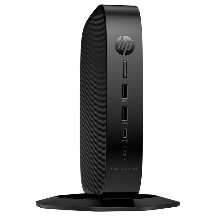 HP Pro t550 Thin Client ThinPro Intel Celeron J6412 Quad-Core 2.6 GHz 8 GB DDR4 RAM 32 GB eMMC Flash 2x DisplayPort, USB 3.2, Incluye Teclado y Ratón Alámbricos