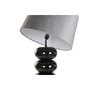 DKD Home Decor Lámpara de sobremesa en acero patinado negro y gris