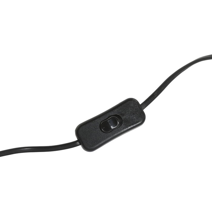 DKD Home Decor Lámpara de sobremesa en acero patinado negro y gris
