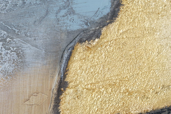 DKD Home Decor Cuadro Moderno Abstracto Multicolor Azul Lienzo MDF 80 x 80 cm (2 Unidades)