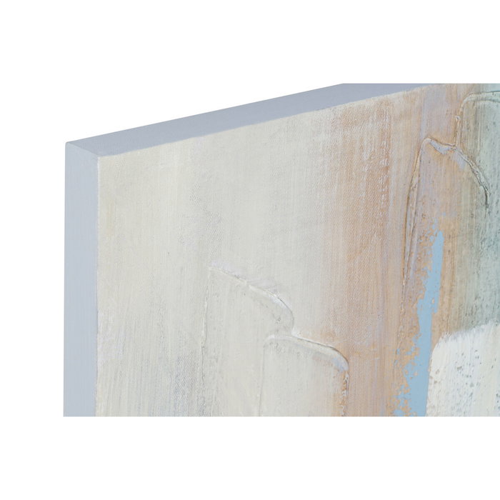 DKD Home Decor Cuadros Lienzo MDF Abstracto Multicolor y Azul (Pack de 2)