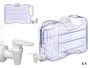 Leknes Dispensador de Agua Plástico Transparente 5,7 L - 34,5x22x12,5 cm (Set de 8)
