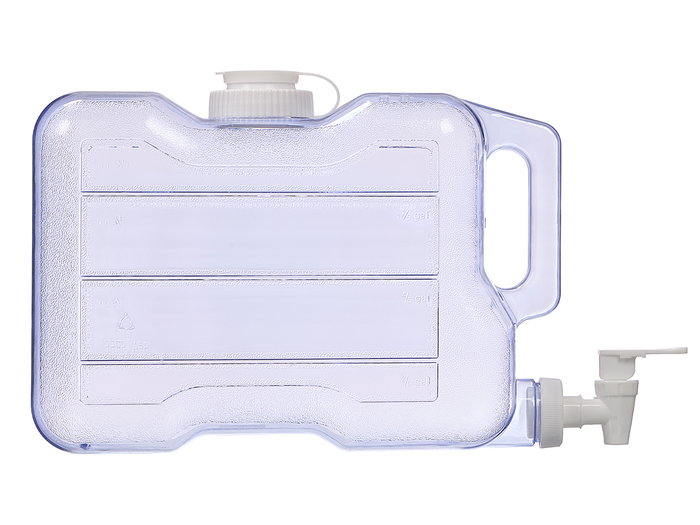 Leknes Dispensador de Agua Plástico Transparente 5,7 L - 34,5x22x12,5 cm (Set de 8)
