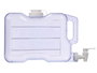 Leknes Dispensador de Agua Plástico Transparente 5,7 L - 34,5x22x12,5 cm (Set de 8)