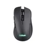 Trust Gaming GXT 923 YBAR Ratón Gaming Inalámbrico para Juegos, Mano Derecha, Recargable, 7200 DPI Ajustable, 6 Botones, Iluminación RGB, RF 2.4 GHz, 50 Horas Batería, Negro
