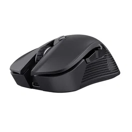 Trust Gaming GXT 923 YBAR Ratón Gaming Inalámbrico para Juegos, Mano Derecha, Recargable, 7200 DPI Ajustable, 6 Botones, Iluminación RGB, RF 2.4 GHz, 50 Horas Batería, Negro