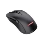 Trust Gaming GXT 923 YBAR Ratón Gaming Inalámbrico para Juegos, Mano Derecha, Recargable, 7200 DPI Ajustable, 6 Botones, Iluminación RGB, RF 2.4 GHz, 50 Horas Batería, Negro