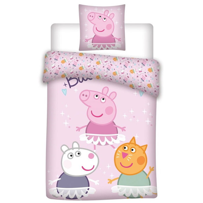 ASTLEY BAKER DAVIES Funda Nórdica Peppa Pig Cama 90, 140x200cm, 100% Algodón ASTLEY BAKER DAVIES Funda Nórdica Peppa Pig Cama 90, 140x200cm, 100% Algodón