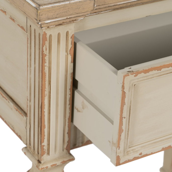 Mesita Natural-Crema Madera 56 X 36 X 68 cm