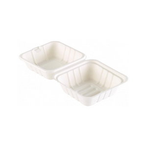 Duni Caja Comida 475 ml / 47.5 cl, 16.2x15.2x8 cm, Bagazo, Color Blanco, Un Solo Uso Duni Caja Comida 475 ml / 47.5 cl, 16.2x15.2x8 cm, Bagazo, Color Blanco, Un Solo Uso