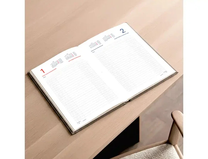 Liderpapel Dietario 2027 Cuarto Negro Bilingüe
