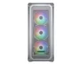 Cougar CGR-5CC5W-MESH-RGB Caja de PC Torre Media Mesh ATX - 3 Ventiladores ARGB Frontales Incluidos, Blanco, Panel Frontal Mesh, Soporta GPU 315mm, para Gaming