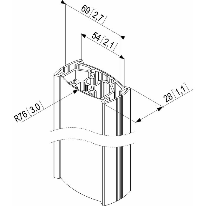 Vogel's PUC 2308 CONNECT-IT SMALL POLE 80CM
