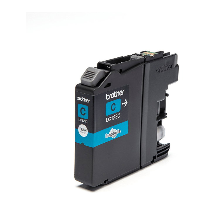 Brother Tinta Tinta LC-123C Cian Original para Impresora Inyección de Tinta, Rendimiento 600 Páginas