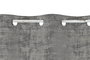 DKD Home Decor Cortina de Poliéster Gris Claro 140x260 cm con 8 Anillas