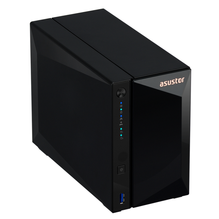 Asustor Servidor NAS 2 Bahías Quad-Core 2.5GbE 2GB DDR4 RAM