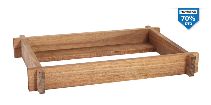 Viejo Valle Soporte de Acacia GN1/4 26.5x16.2x4cm (Pack de 3) Viejo Valle Soporte de Acacia GN1/4 26.5x16.2x4cm (Pack de 3)