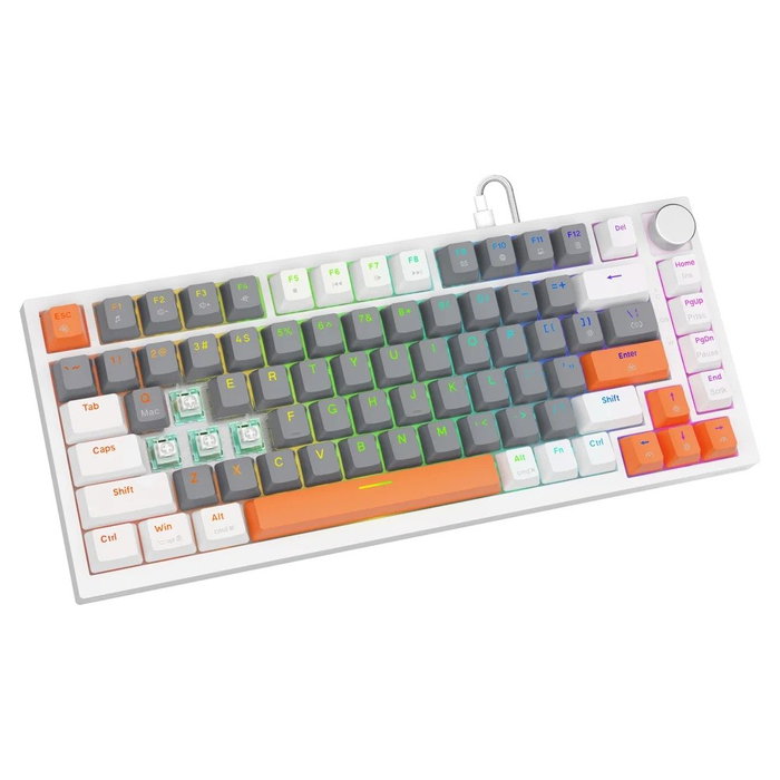 Savio ASTRAL White Teclado Magnético Outemu White Jade RGB Savio ASTRAL White Teclado Magnético Outemu White Jade RGB