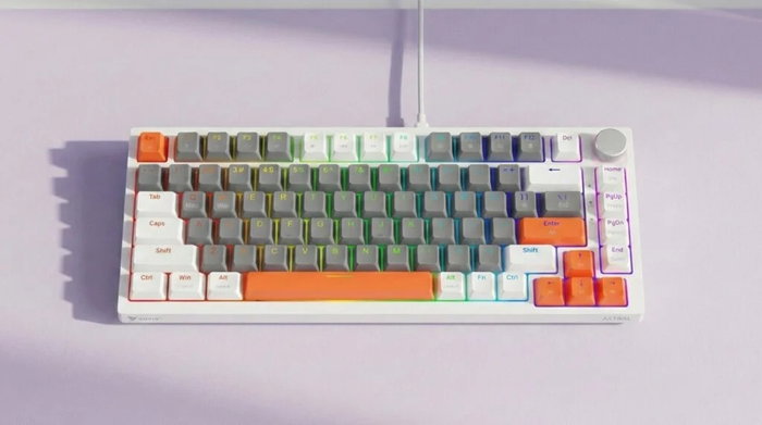 Savio ASTRAL White Teclado Magnético Outemu White Jade RGB Savio ASTRAL White Teclado Magnético Outemu White Jade RGB