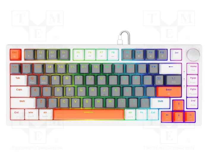 Savio ASTRAL White Teclado Magnético Outemu White Jade RGB Savio ASTRAL White Teclado Magnético Outemu White Jade RGB