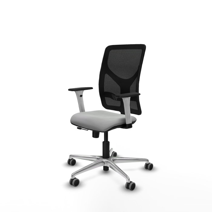 PIQUERAS Y CRESPO Silla de oficina Motilla con mecanismo Sincro/Traslack Gris claro y Negro PIQUERAS Y CRESPO Silla de oficina Motilla con mecanismo Sincro/Traslack Gris claro y Negro
