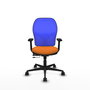 PIQUERAS Y CRESPO Silla de oficina Jorquera Naranja y Azul