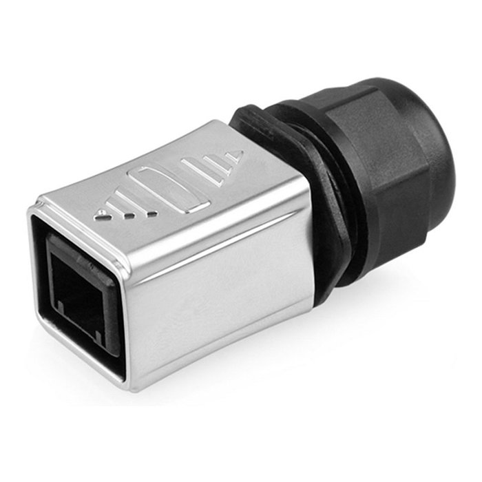 GoodConnections IC06-R301 Conector Industrial S6 con muesca para RJ45 GoodConnections IC06-R301 Conector Industrial S6 con muesca para RJ45