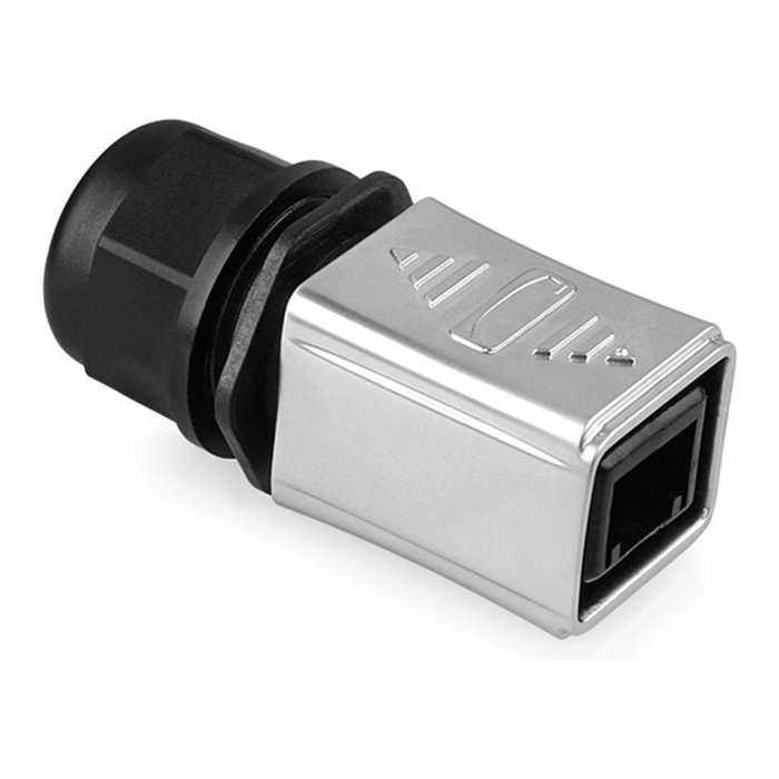 GoodConnections IC06-R301 Conector Industrial S6 con muesca para RJ45 GoodConnections IC06-R301 Conector Industrial S6 con muesca para RJ45