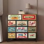 Color Baby Max Home-Mueble Cómoda Vintage 11 Cajones 103X30X98 Cm