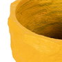 S/2 Macetero Amarillo Cemento Decoración 41 X 41 X 39,60 cm