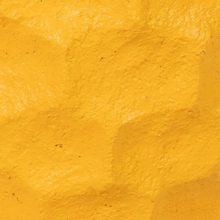 S/2 Macetero Amarillo Cemento Decoración 41 X 41 X 39,60 cm