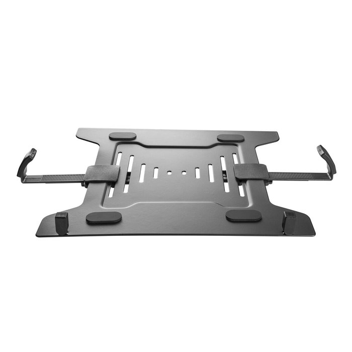 Neomounts Soporte de Ordenador Portátil y Teléfono NOTEBOOK-V200 Negro para Pared o Escritorio, Compatible con VESA 75/100, Portátiles hasta 15" (38.1 cm) y 4 kg, Acero