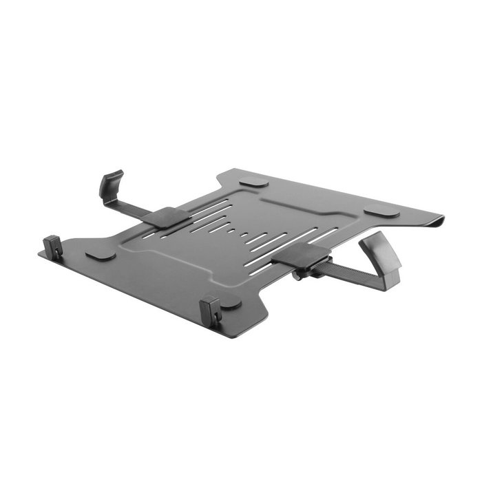 Neomounts Soporte de Ordenador Portátil y Teléfono NOTEBOOK-V200 Negro para Pared o Escritorio, Compatible con VESA 75/100, Portátiles hasta 15" (38.1 cm) y 4 kg, Acero