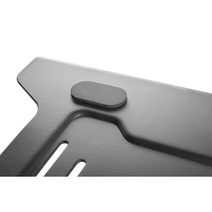 Neomounts Soporte de Ordenador Portátil y Teléfono NOTEBOOK-V200 Negro para Pared o Escritorio, Compatible con VESA 75/100, Portátiles hasta 15" (38.1 cm) y 4 kg, Acero