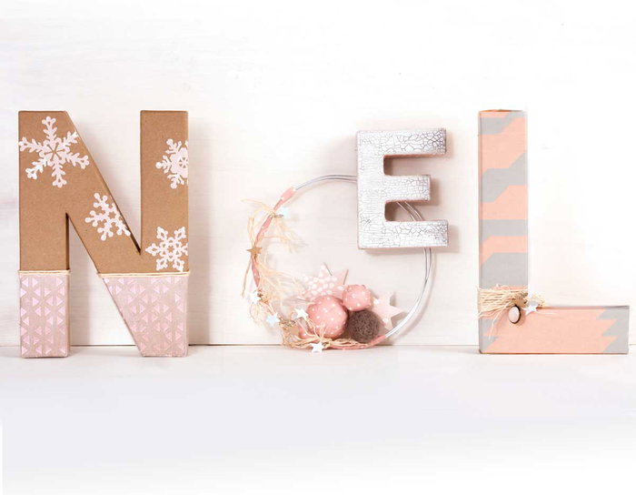 Innspiro Letra F de papel maché de 10 cm