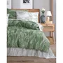 Juego de Cama 220x240 cm con 2 Fundas de Almohada 60x60 cm - 100% Algodón Reforzado - Verde - ASI8684282608837