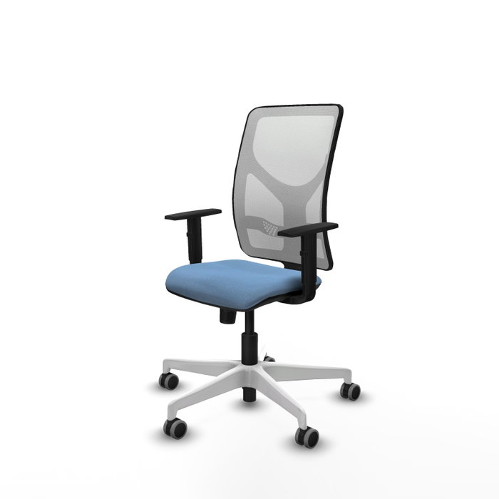 PIQUERAS Y CRESPO Silla de oficina Motilla con Mecanismo Sincro, Azul Cielo y Blanco PIQUERAS Y CRESPO Silla de oficina Motilla con Mecanismo Sincro, Azul Cielo y Blanco