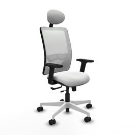 PIQUERAS Y CRESPO Silla de oficina Zulema Blanca con Mecanismo Sincro/Traslack