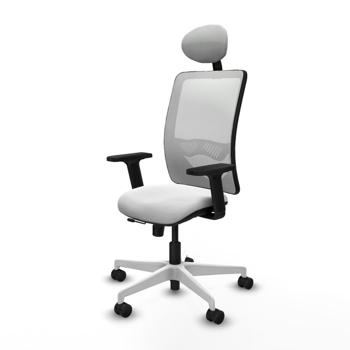 PIQUERAS Y CRESPO Silla de oficina Zulema Blanca con Mecanismo Sincro/Traslack