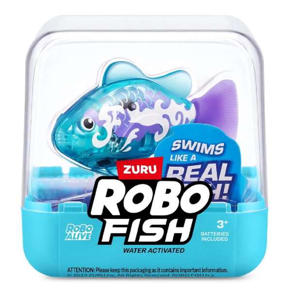 Zuru Pez Robofish, Figura que Nada y Cambia de Color, 7x7x7cm