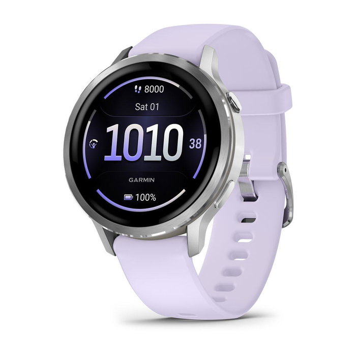 Garmin Venu 4 41 mm Plata con Correa de Silicona