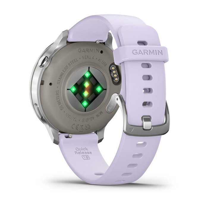 Garmin Venu 4 41 mm Plata con Correa de Silicona
