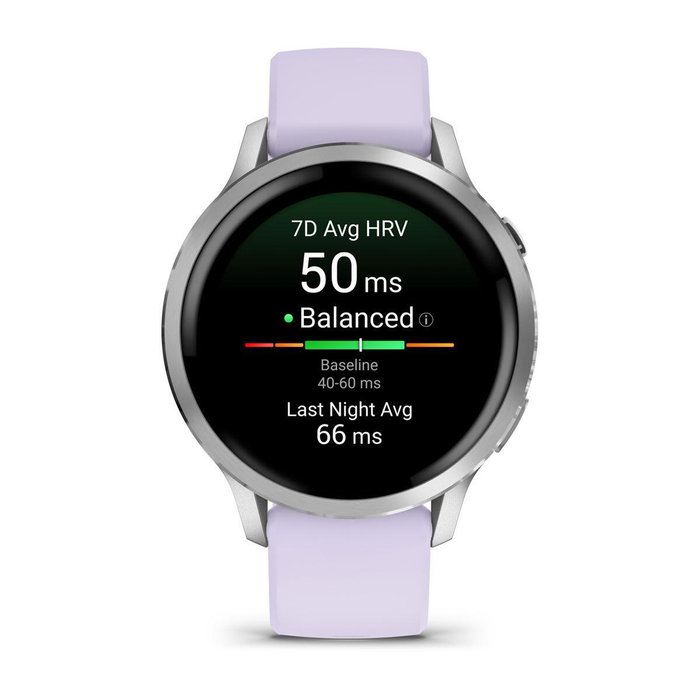 Garmin Venu 4 41 mm Plata con Correa de Silicona