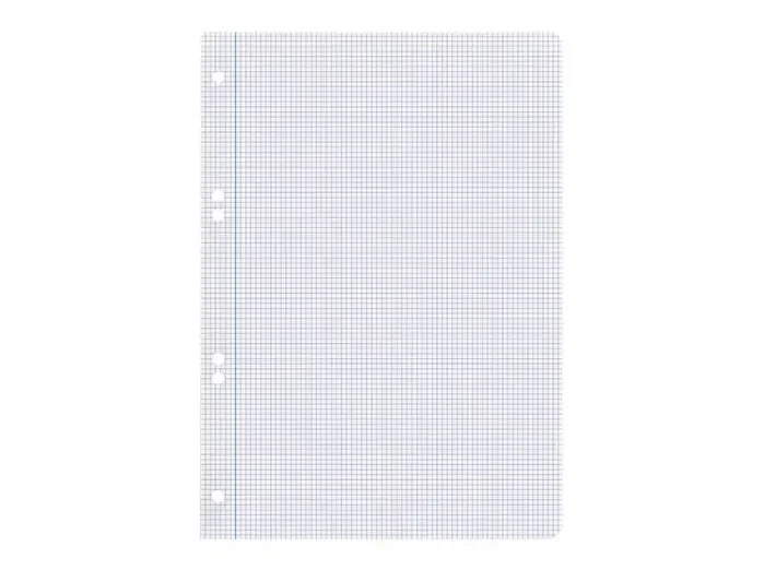 Liderpapel Recambio A5 100 Hojas Cuadro 3mm con Margen 6 Taladros Liderpapel Recambio A5 100 Hojas Cuadro 3mm con Margen 6 Taladros