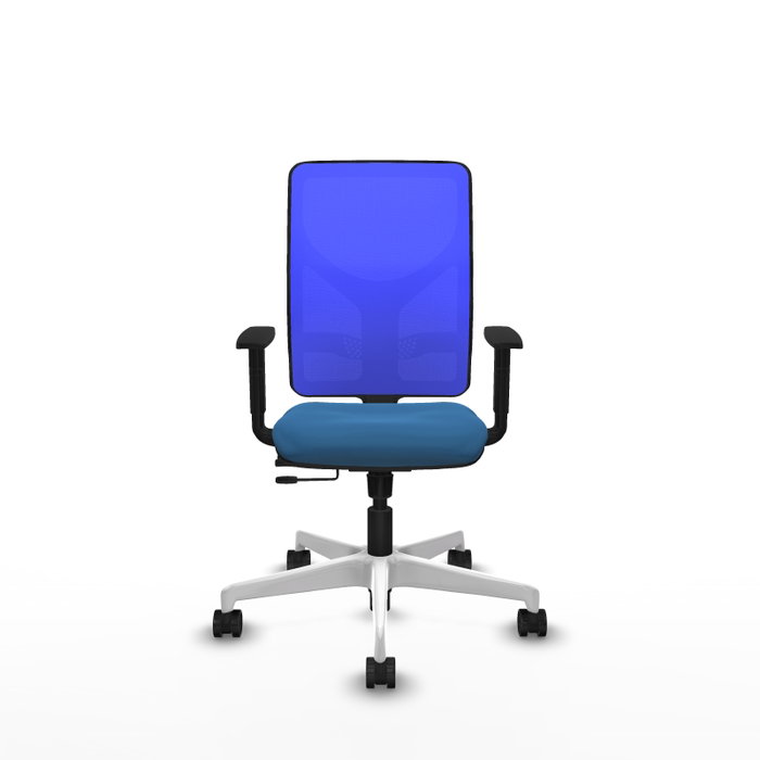 PIQUERAS Y CRESPO Silla de oficina Motilla Azul con mecanismo Sincro/Traslack