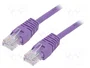 Gembird Cable de red Cat5e U/UTP 0,5m Púrpura RJ45-RJ45