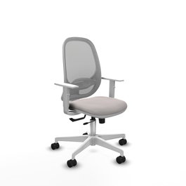 PIQUERAS Y CRESPO Silla de oficina Cilanco Blanco y Gris