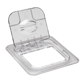 CAMBRO Tapa con bisagra FlipLid GN 1/6 - 16,2 x 17,6 cm - Transparente