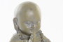 DKD Home Decor Figura de Monje Gris Claro en Resina